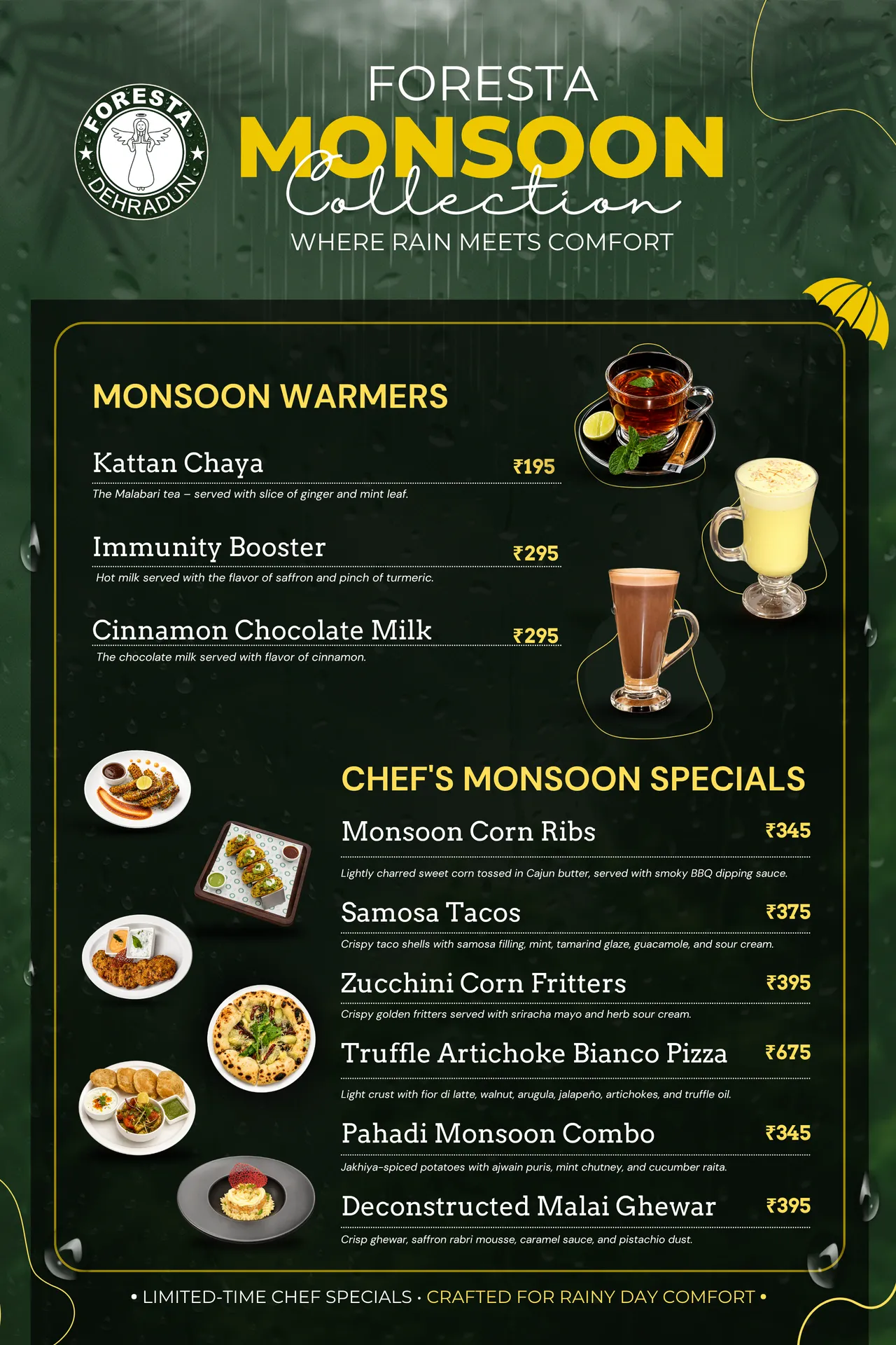 foresta MONSOON menu