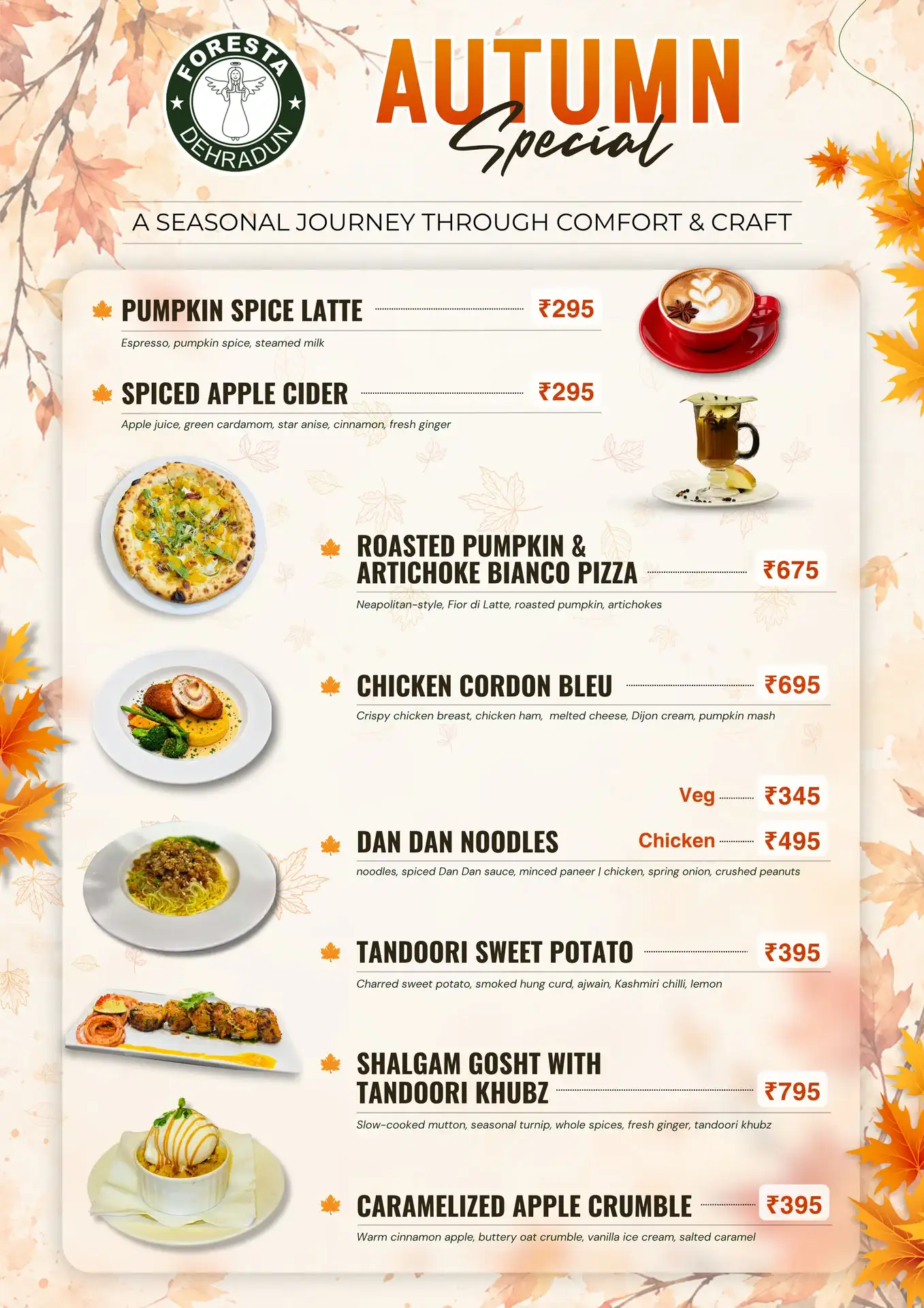 foresta MONSOON menu